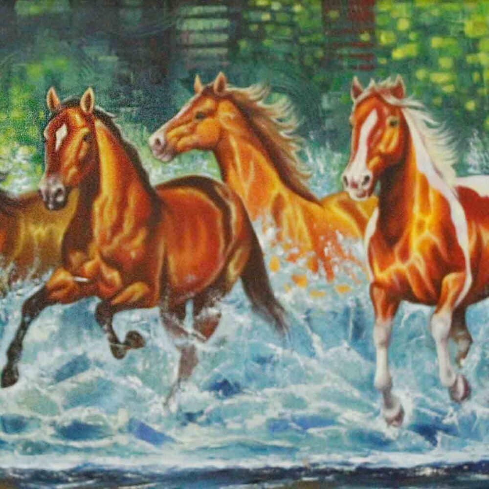 Estampida en el agua